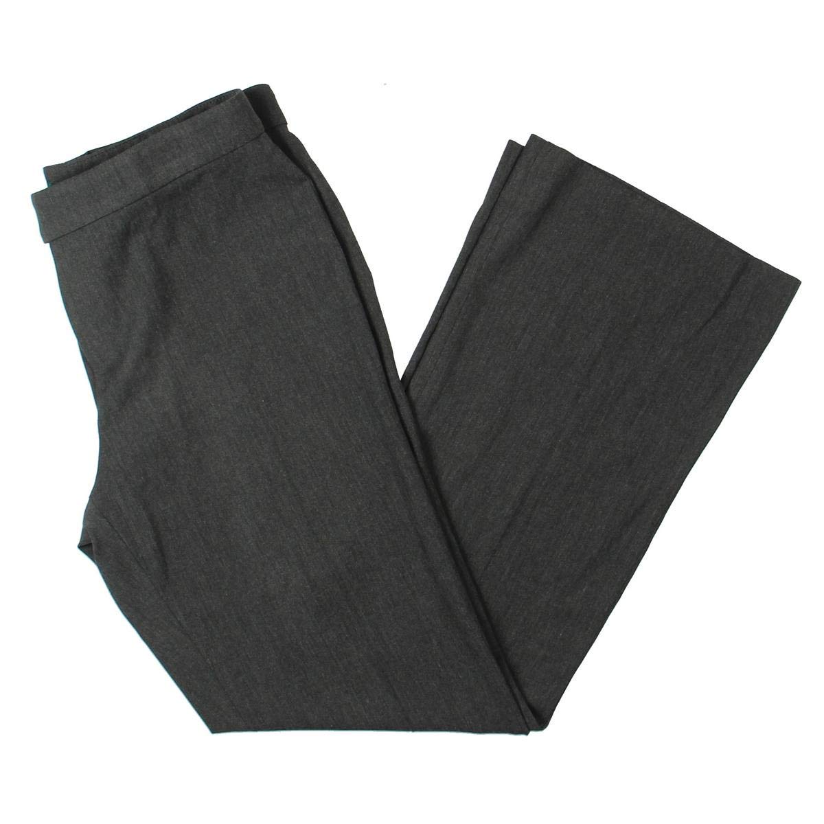 Ralph Lauren Womens Petites Flared Solid Dress Pants