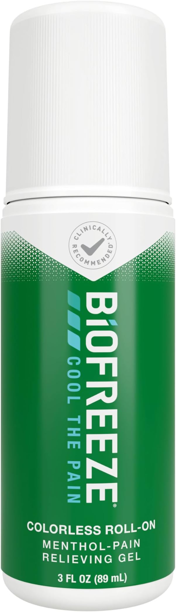 Biofreeze Roll-On Pain-Relieving Gel 3 FL OZ, Colorless Topical Pain Reliever For Muscles And Joints From Arthritis, Backache, Strains, Bruises, & Sprains (Package May Vary)