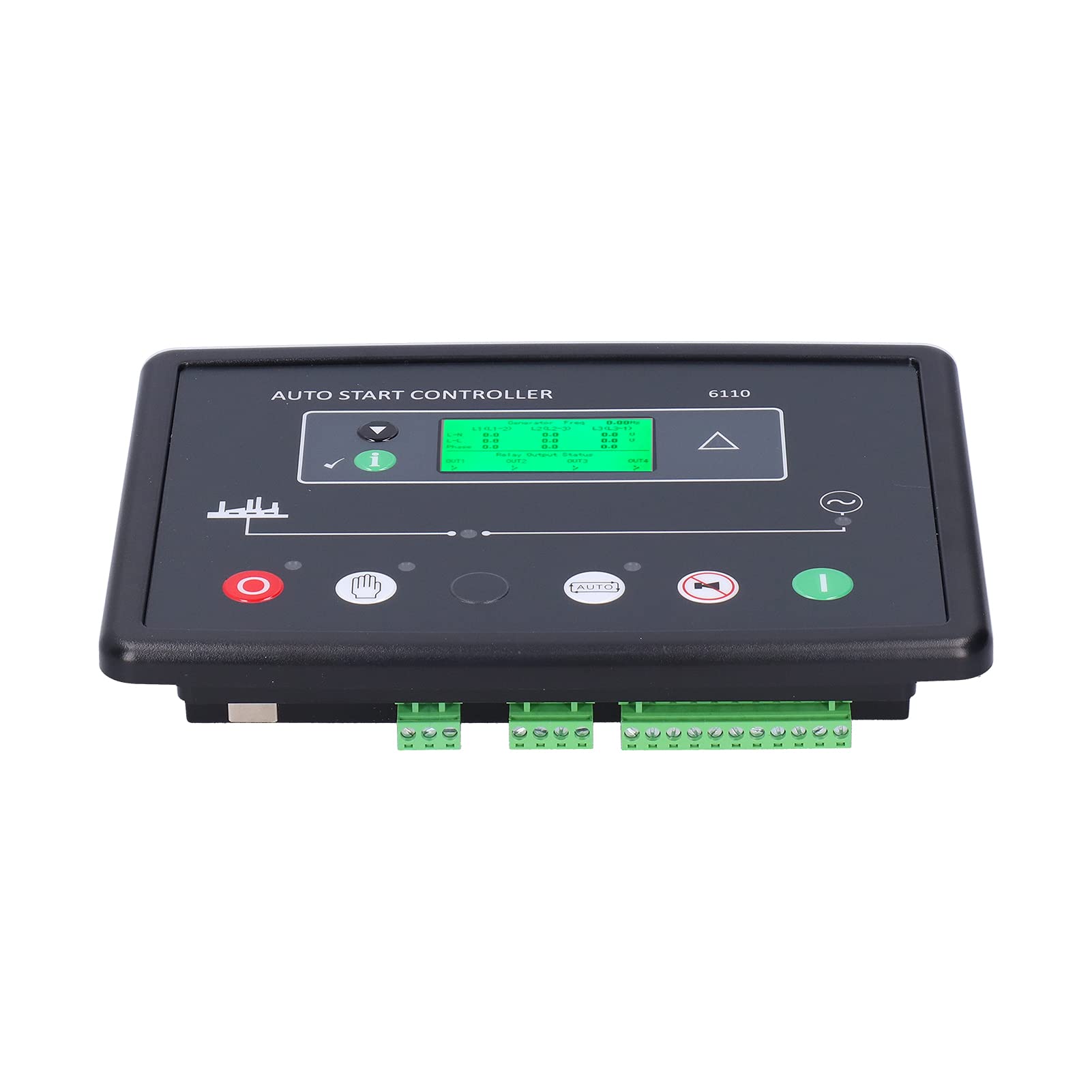 Módulo de Control del Generador Controlador Electrónico con Pantalla LCD para Unidades Individuales Monitoreo del Motor de 8-35 V CC