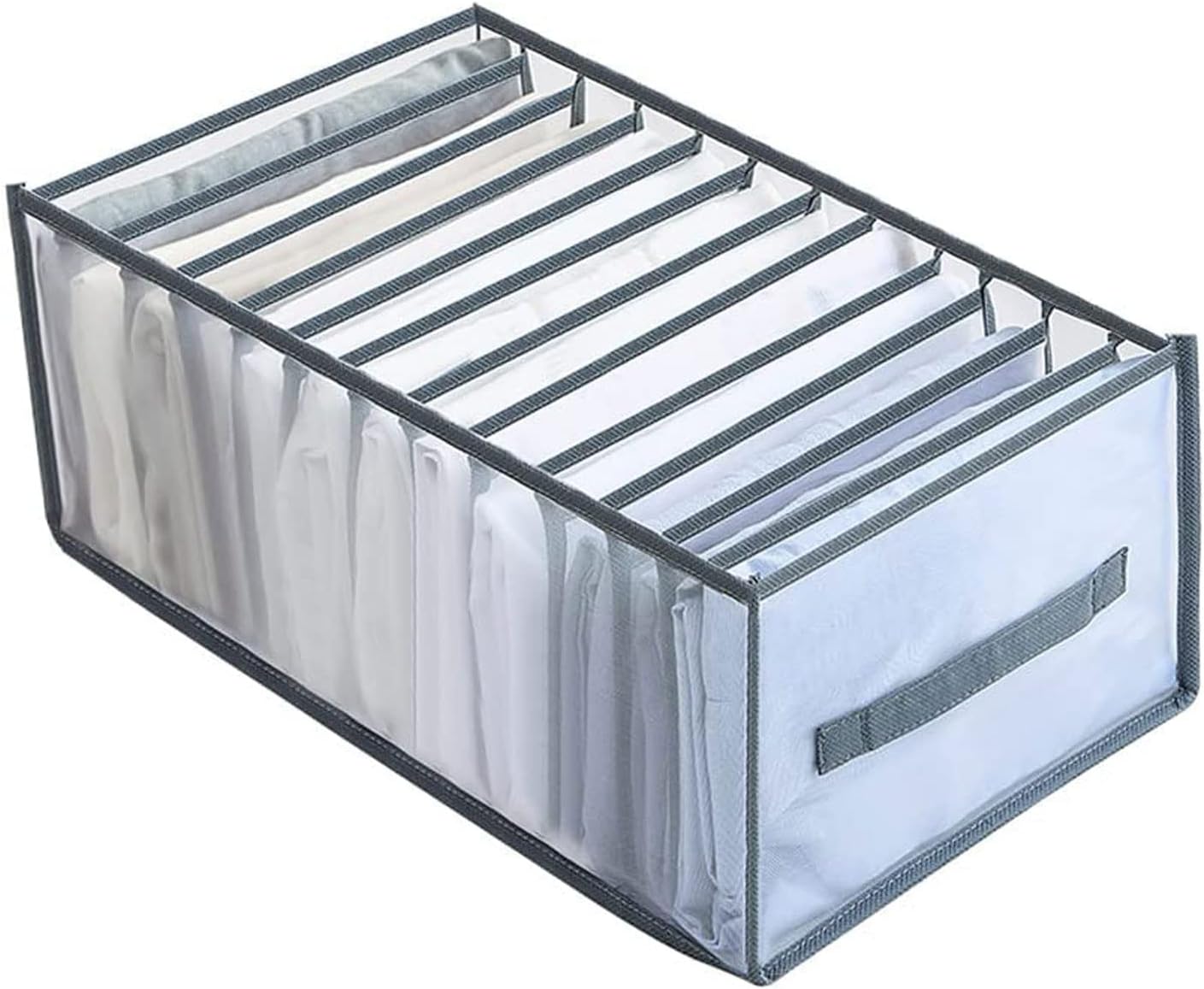 Wardrobe Storage Bins Clothes Organiser Upgraded with Handle, Drawer