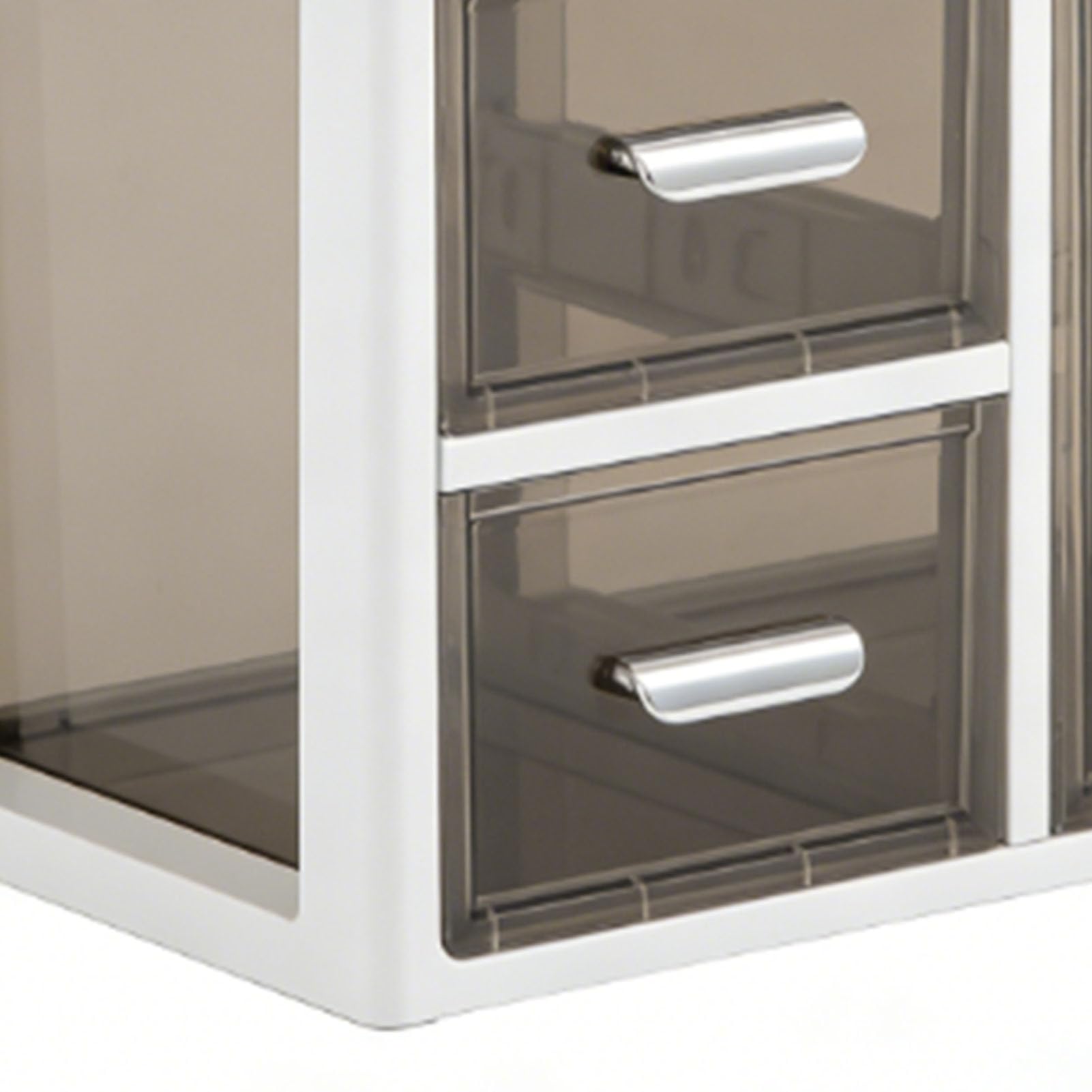 Tnfeeon Scatola Portaoggetti da Scrivania a 5 Cassetti, Organizer da Scrivania con Cassetti Trasparenti per Articoli di Cancelleria e Trucchi, 11,8 X 7,9 X 15 Pollici Materiale PP Scorrevoli Lisci