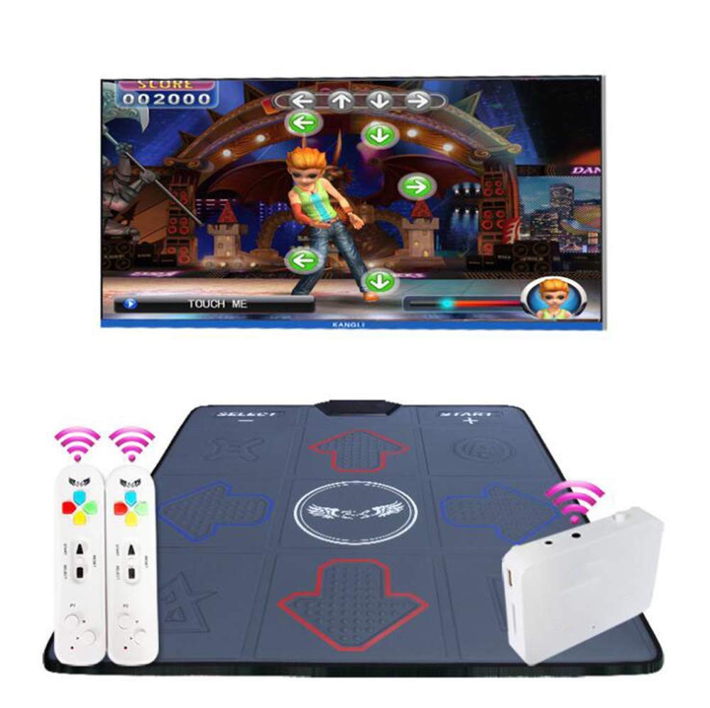Tappetino da Ballo Doppio Tappetino da Ballo Tappetino da Ballo Ritmo ritmico Tappetino da Ballo Pieghevole Senza Fili TV Computer Tappetino da Ballo somatosensoriale a duplice Uso ()