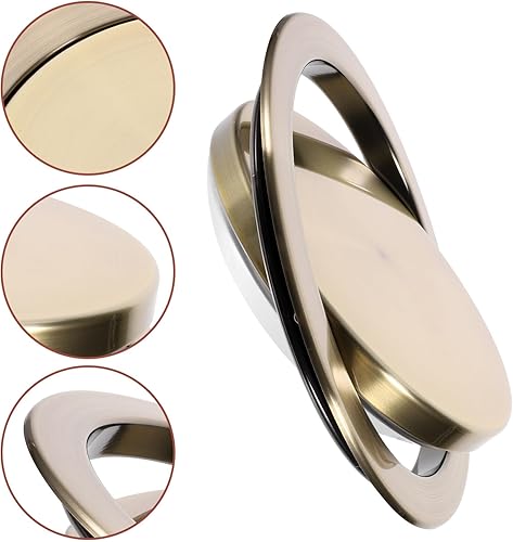 Miniatura 8 de Cabilock Cubierta de cubo de basura de tipo incrustado, tapa de cubo de basura de encimera, tapa de solapa de equilibrio de acero inoxidable, tapa