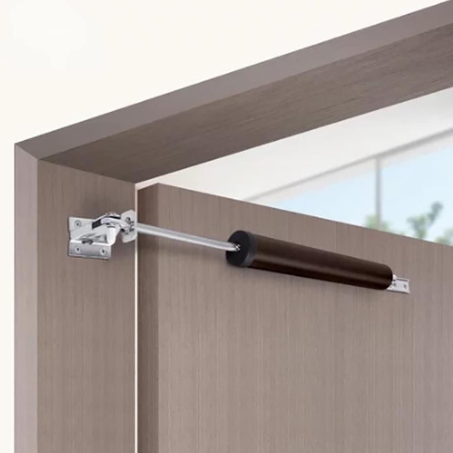 Cierrapuertas con bisagra hidráulica automática y cierre neumático resistente