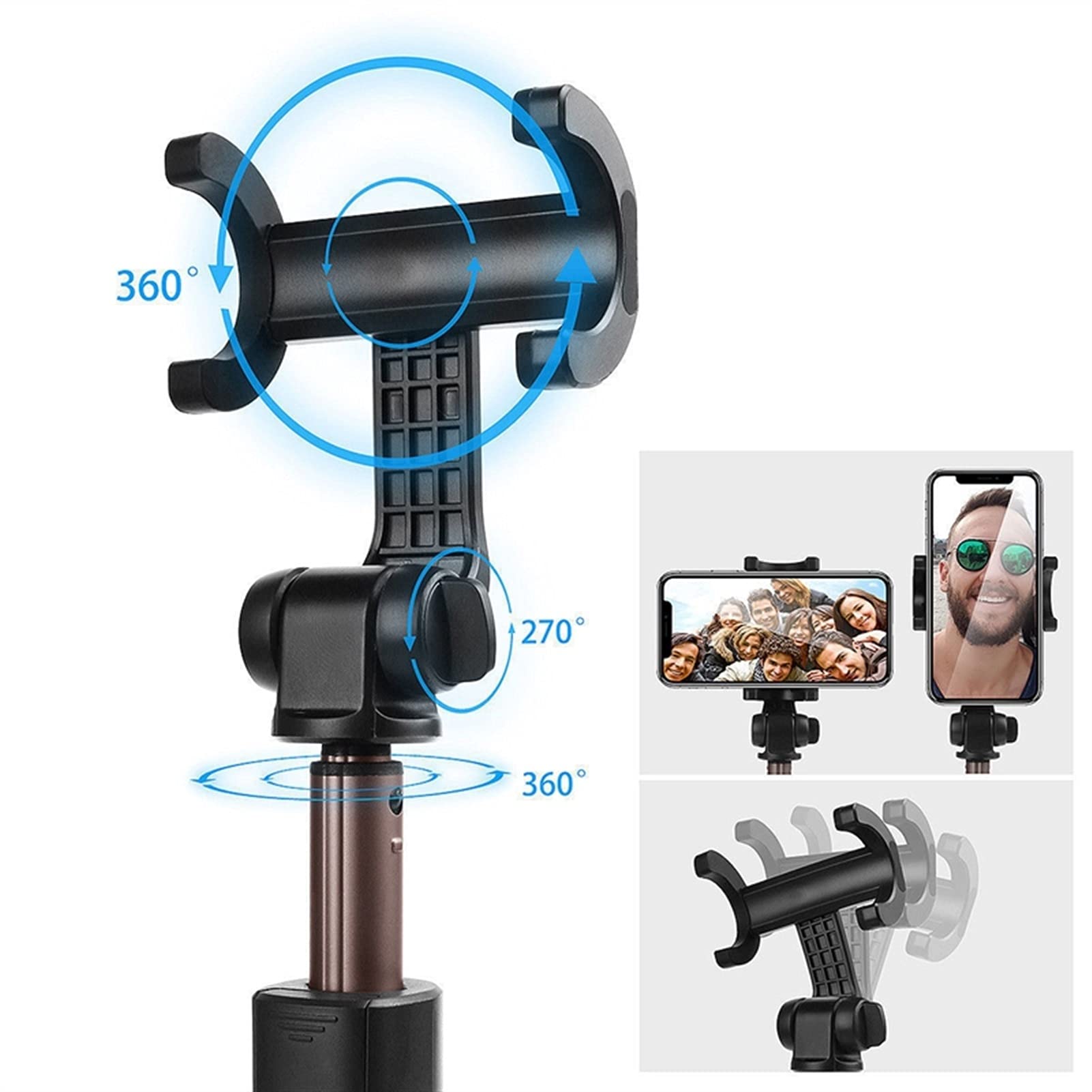 SCRUBY W10 Treppiede Selfie Stick Regolabile Telescopico Pieghevole Treppiede Mobile Wireless Bluetooth Selfie Stick
