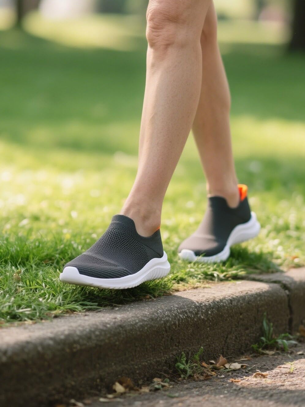 Womens Slip on Walking Shoes Comfort Lightweight Breathable Sock Shoe Non-Slip Mesh Casual Fashion Tennis Running Sneakers