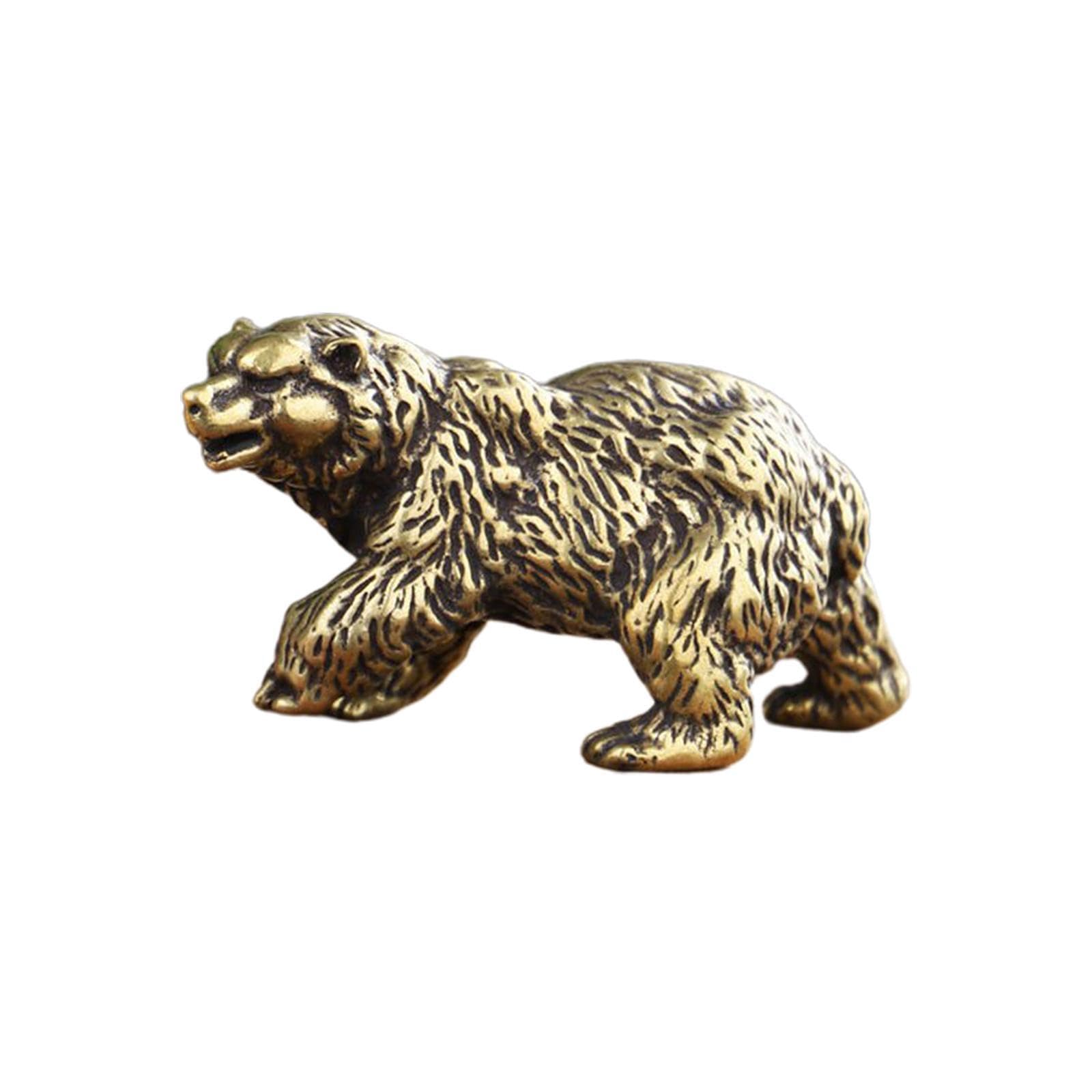 YIXANNX Charismatic Bear Sculpture Collections Craft Decor Beautifully Made Add Joyful Character To Home Office Decor Animal Bear Figurine Ornaments Statue