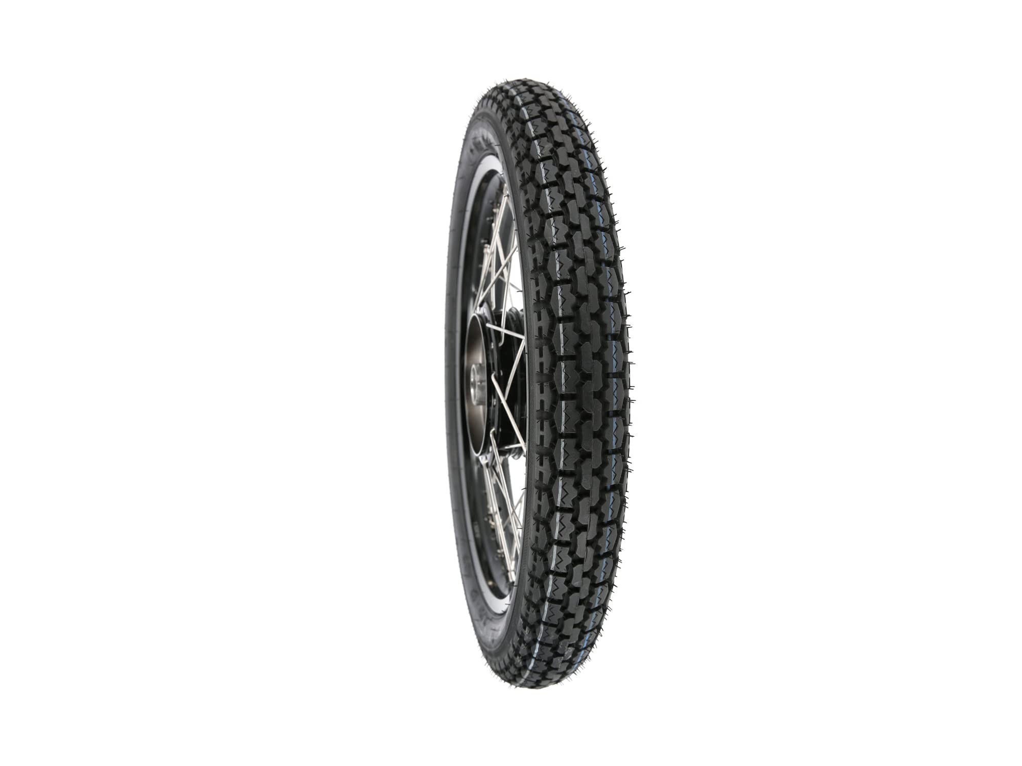 Kolo kompletne 1,5x16" Alufelge czarne + Szprychy ze stali nierdzewnej + Opona Vee Rubber VRM 015