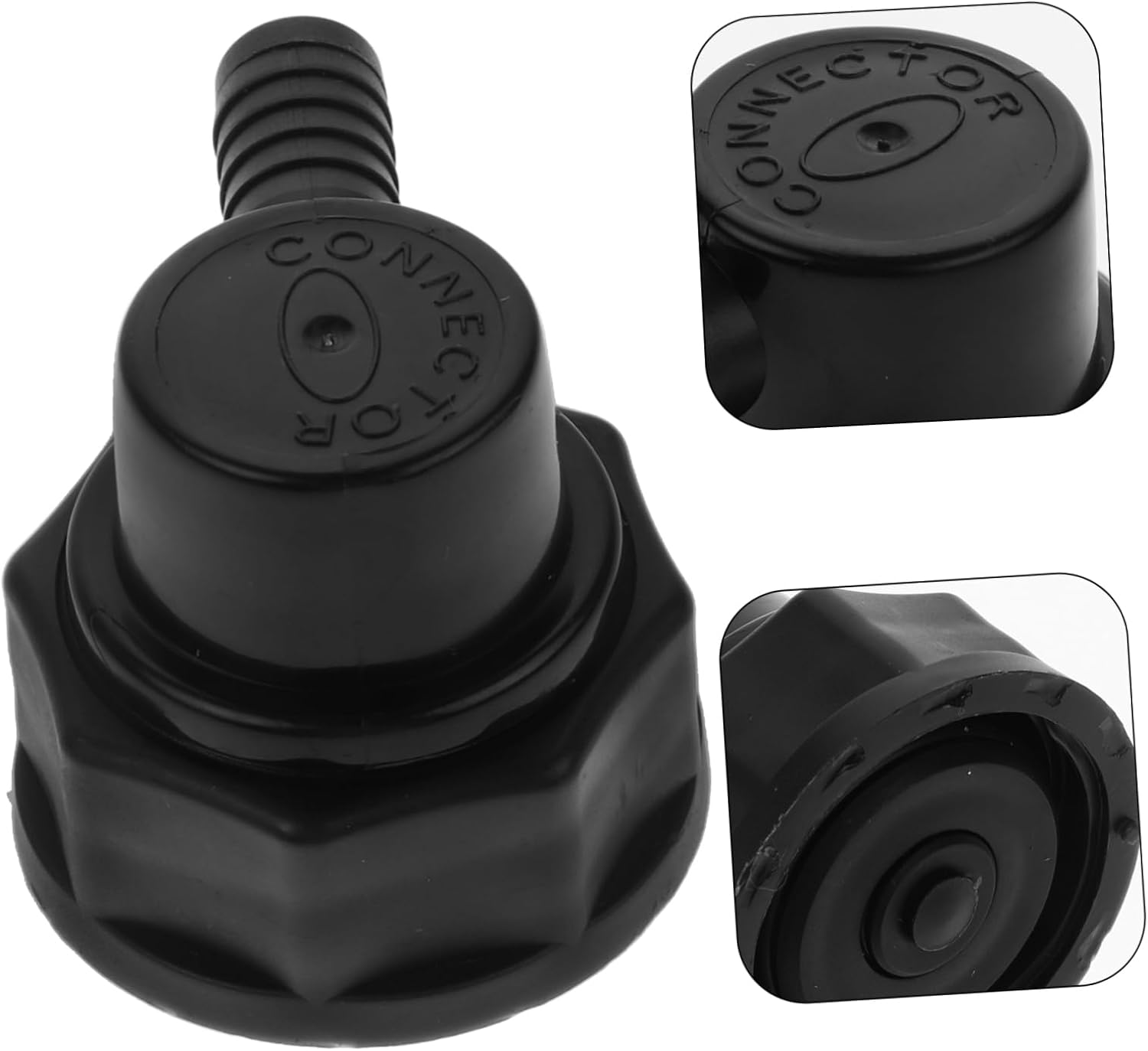 Syrup Bag Connector PE Black Leakproof Fitting for Beverage Dispensers