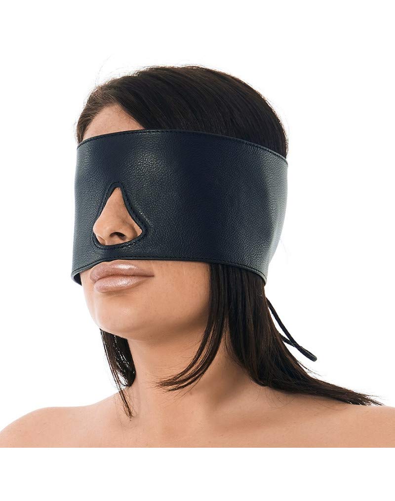 Rimba Bondage Play Loup fermé avec lacet Noir One Size
