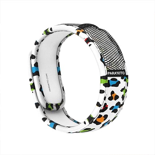 PARA'KITO Pulsera de protección contra insectos y insectos, calcomanías para mosquitos, alternativa a espray de insectos, esenciales de verano,