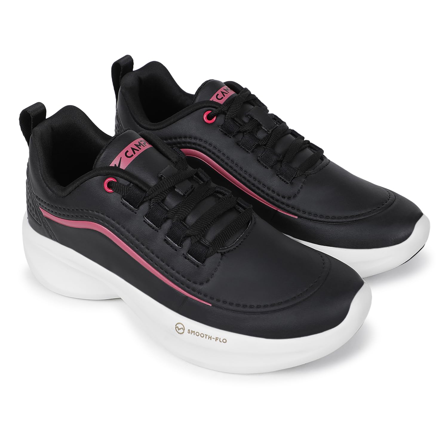 Campus Womens Beetle BLK/Pink Walking Shoes - 7UK/India 22L-933 (B0D94CZ54R) Amazon Price History, Amazon Price Tracker