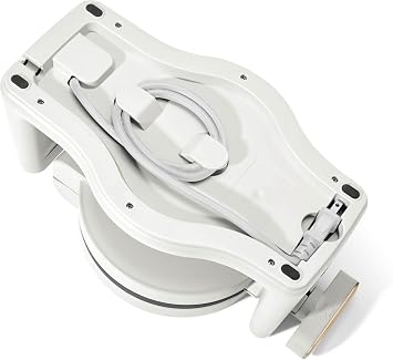 Rotating Belgian Waffle Maker, Black, by Drew Barrymore Flower, Makes 1-Inch Thick Waffles, Stainless Steel (White Icing)