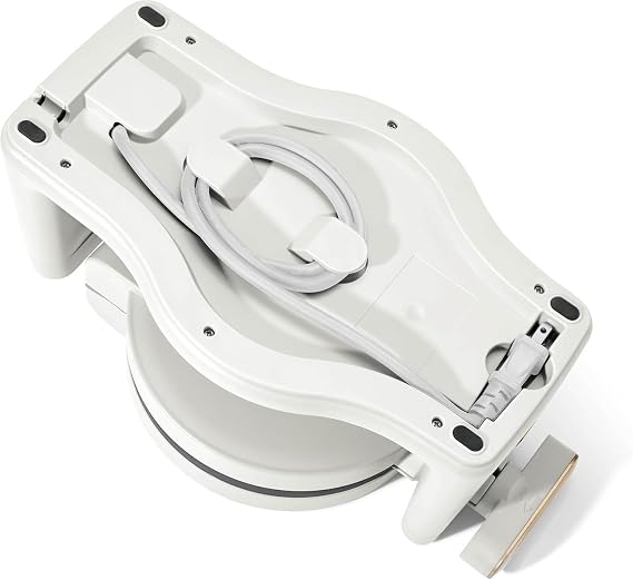 Rotating Belgian Waffle Maker, Black, by Drew Barrymore Flower, Makes 1-Inch Thick Waffles, Stainless Steel (White Icing)