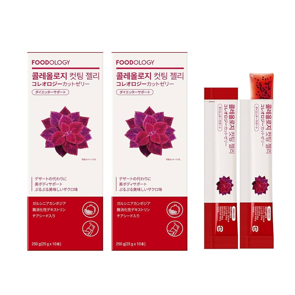 FOODOLOGY フードオロジー　コレオロジー カットゼリー5箱 Amazon.co.jp: FOODOLOGY Coleology Cutting Jelly コレオロジー