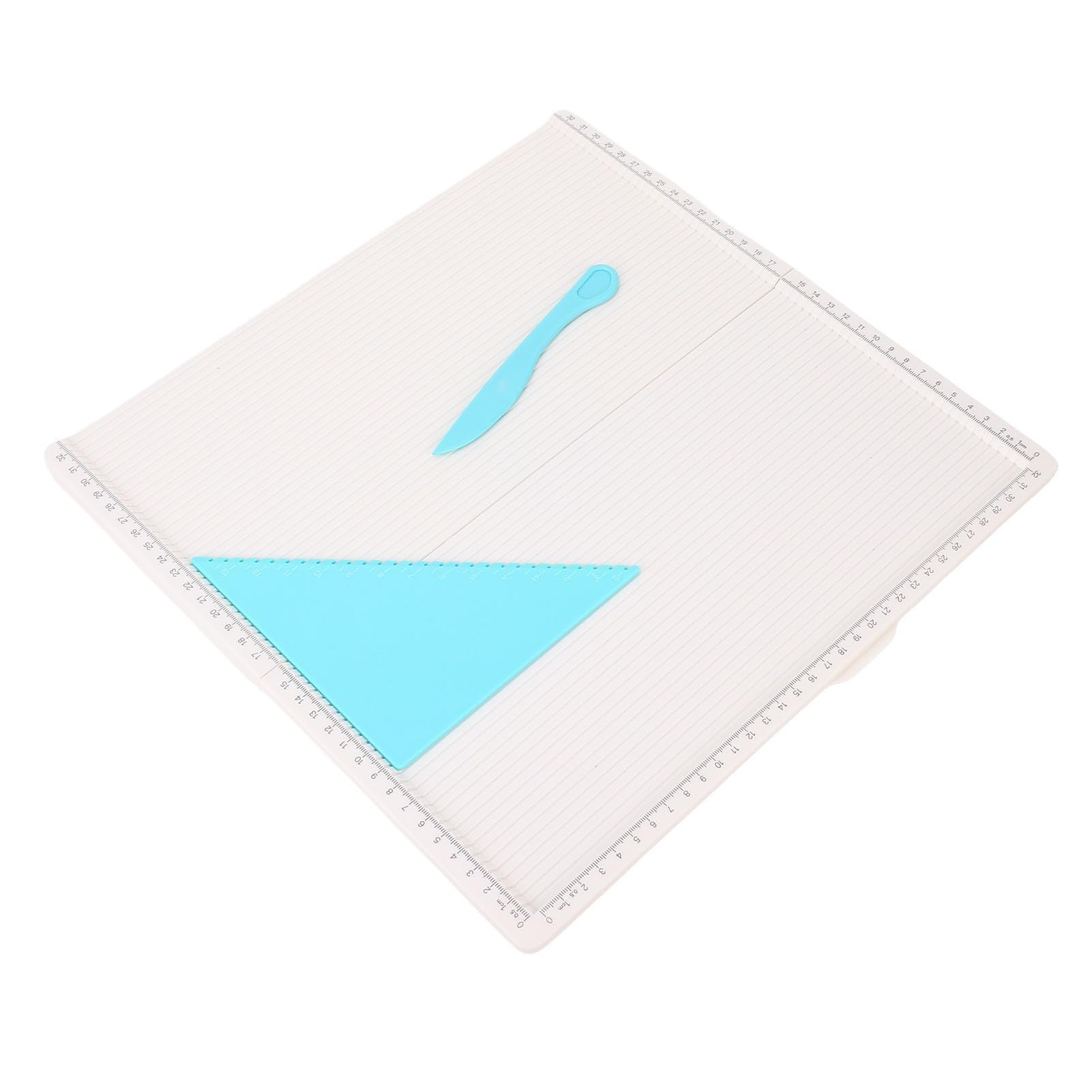 Paper Scoring Board Plastic Folding Tool Set for Crafts 320x320mm Plate, Ideal for Envelope Making Photo Paper Crafting