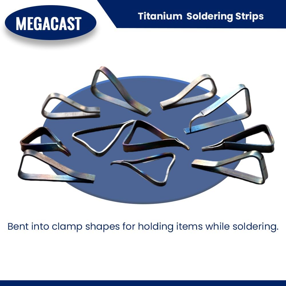 Titanium Clamps for Soldering, Custom Bending Holding Tool for Soldering Jewelry, Electronics and Crafts Items, Pack of 10