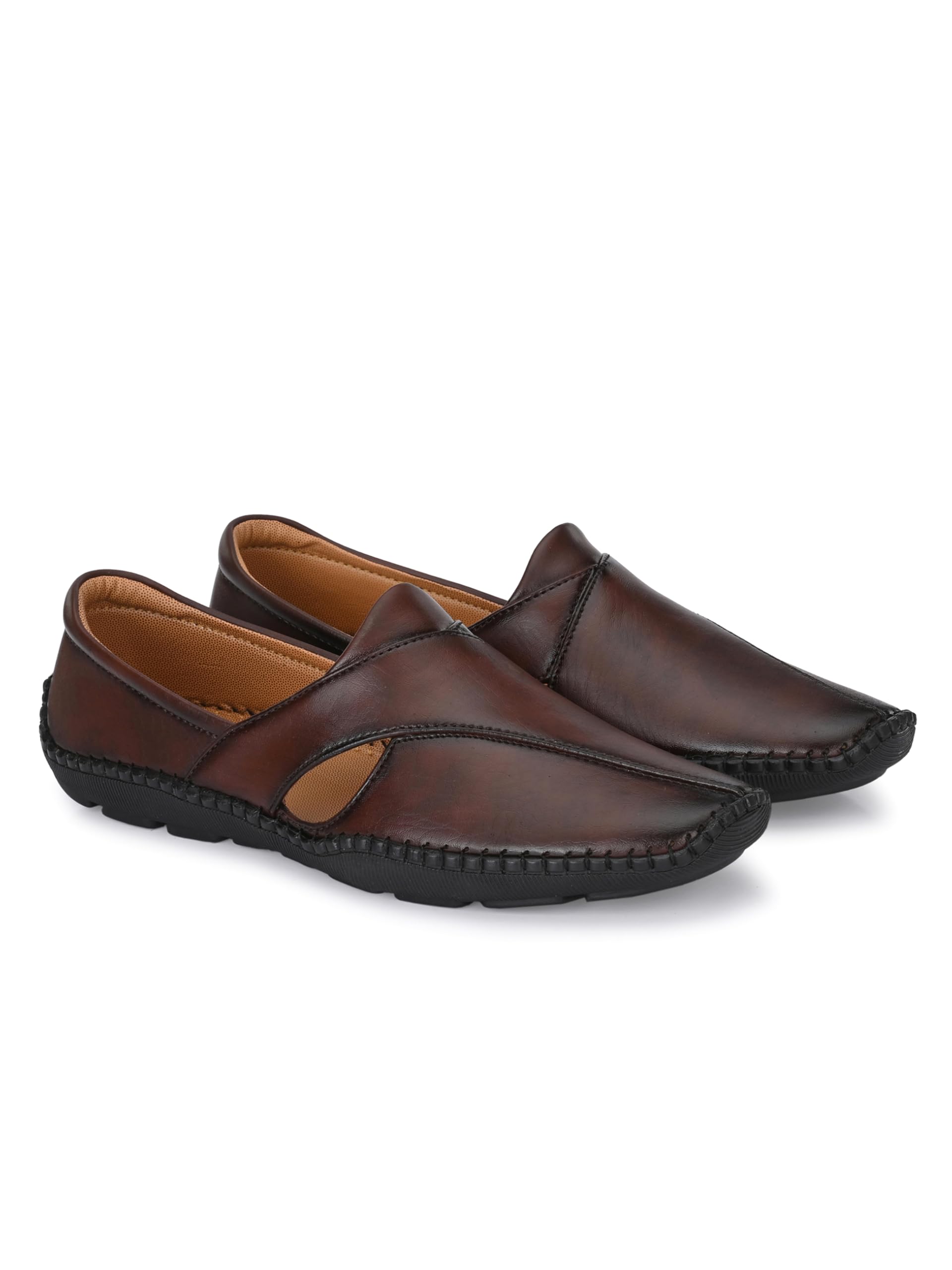Mens Zyvo Mojaris Casual Slip-On Shoes | Soft Cushioned Footbed Insole | Stylish Lightweight Jutti Perfect for Party Weddings Festive Season-image-7