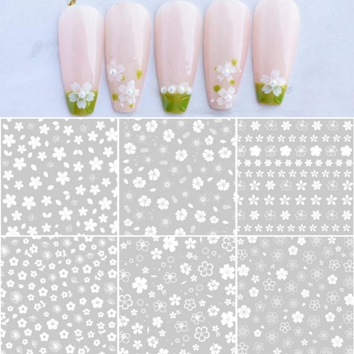 Amazon.co.jp: DUOLEIMI ネイルシール 桜 花 ネイルステッカー 透け感