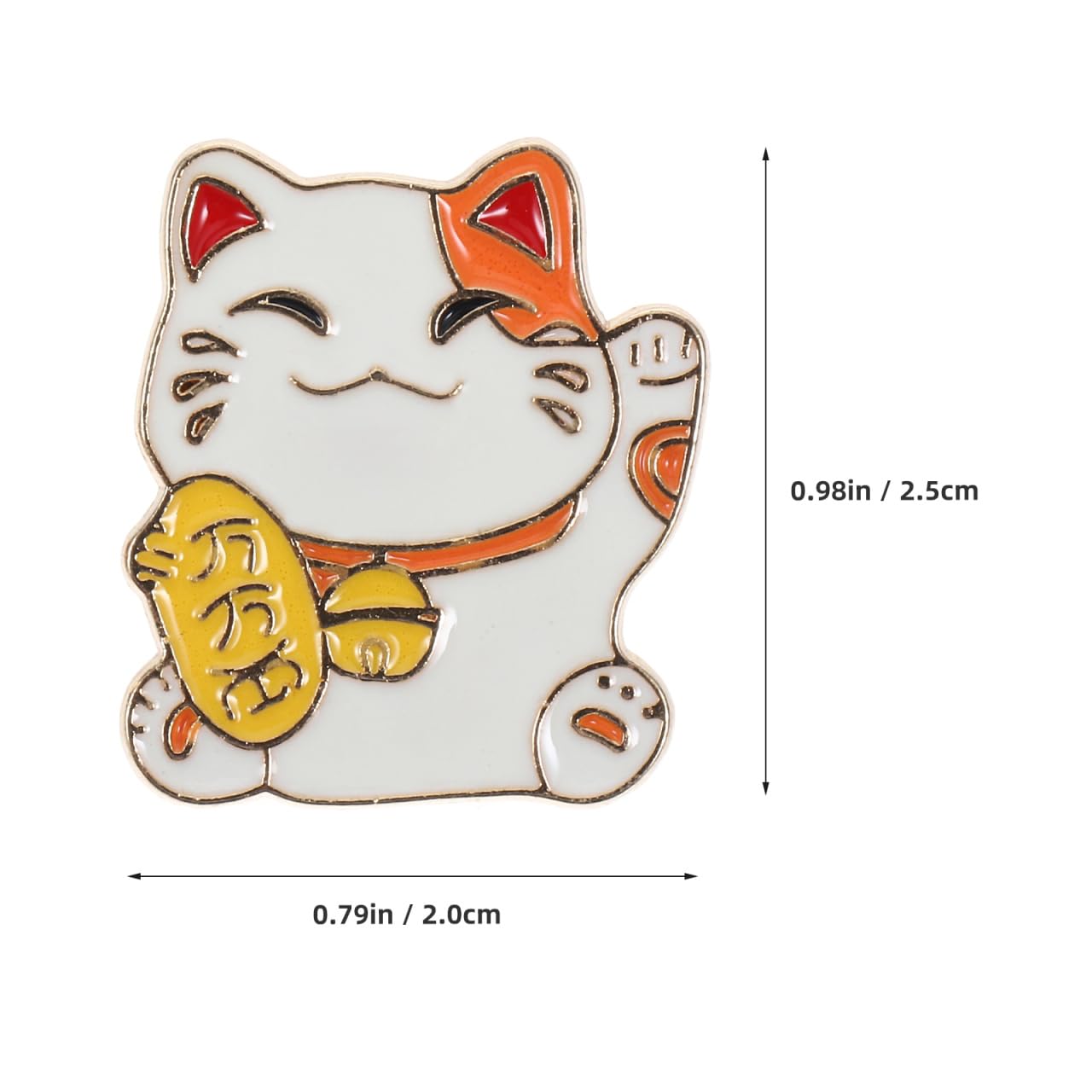 TOYANDONA Broche de Chat 1PC Broche Japonaise Fortune Cat Pin Pin Vêtements Accessoire