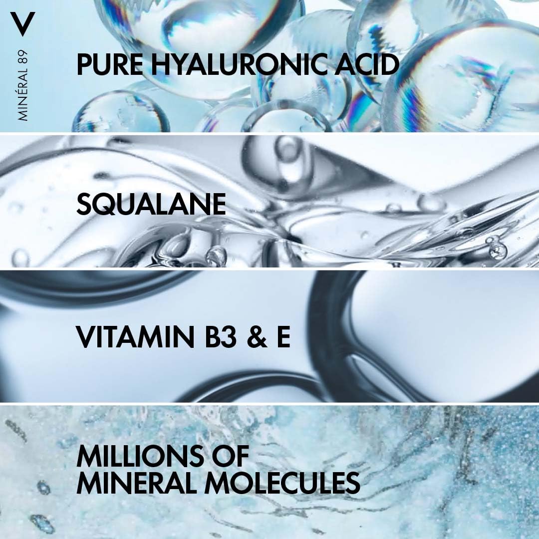 Vichy Minéral 89 100H Hyaluronic Acid Rich Hydrating Cream for Dry to Very Dry Skin With Vitamins E and B3, Squalane - Image 4