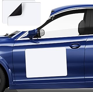 DIYMAG 2Pcs Blank Car Magnets,24x17 Inch Car Door Magnets Set Signs Rounded Corners Flexible