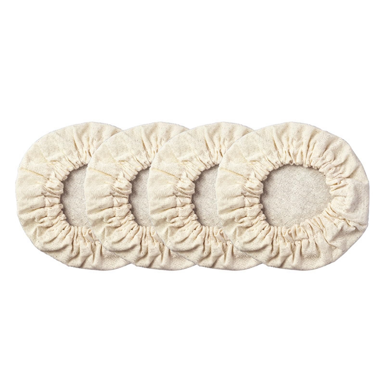 Elastic Cloth Fabric Bowl Cover 4Pcs Elastic Cloth Jar Covers Reusable for Sourdough Starter Jars Bread Fermentation Proofing Cover