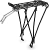 Flexzion Bike Rear Rack, 55 lbs Adjustable Bicycle Rear Rack for Back of Bike, Aluminum Bike Cargo Carrier for 26-28 Inch Wheels, Rear Mount Luggage Platform for Commuter, Touring & Cruiser Bikes