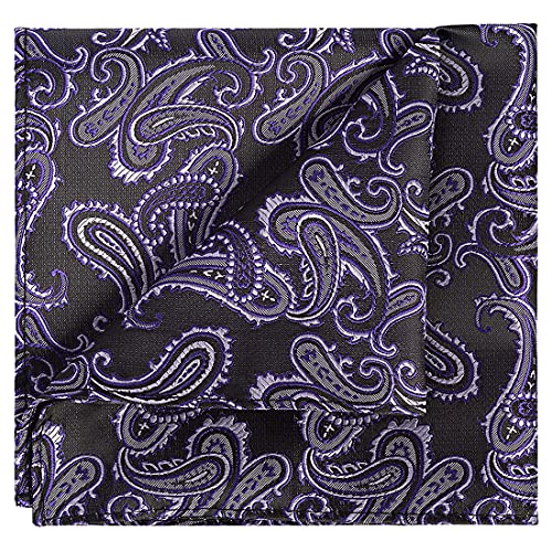 Image of KissTies Mens Paisley Tie And Pocket Square Necktie Sets