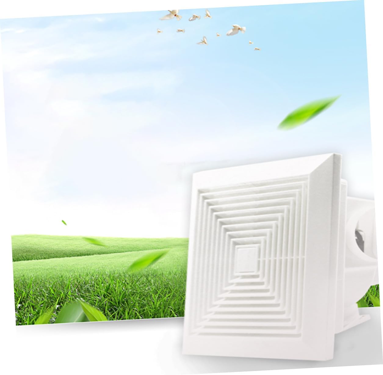 Powerful Silent Bathroom Exhaust Fan 8-inch Vent Fan 40w Kitchen Ventilation for Household Ventilation and Bathroom Extractor