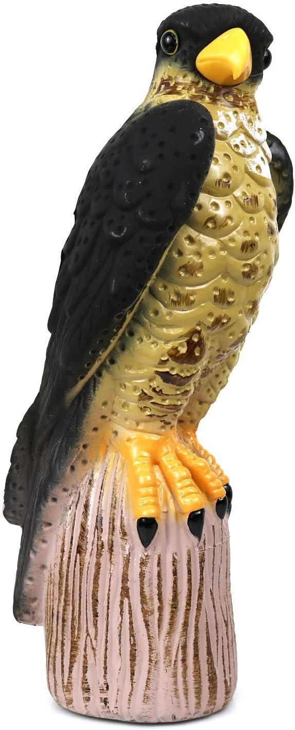 GiftExpress 13.5" Scarecrow Eagle Falcon Hawk Decoy, Pest Repellent, Bird Control, Bird Deterrent, Garden Protectors, Repeller, Eagle Garden Décor