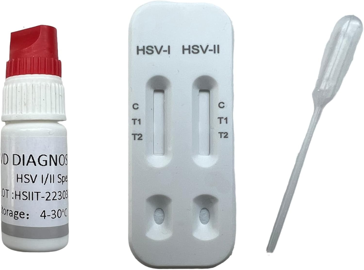 Herpes Blood Test Kit Oral & Genital Simplex Virus Dual Panel HSV 1 & 2