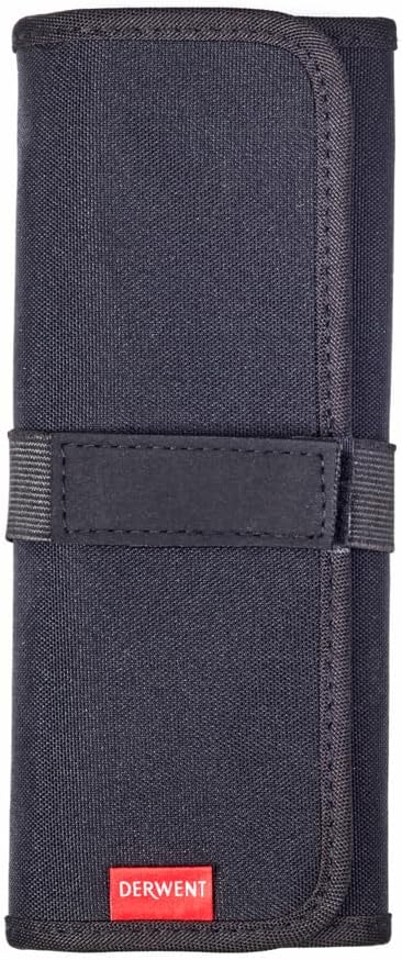 Derwent Pencil Wrap, Black, Accessories Ideal for Sketching and Drawing, Professional Quality Roll Up Pencil Case, Pencil Wrap, 2306206