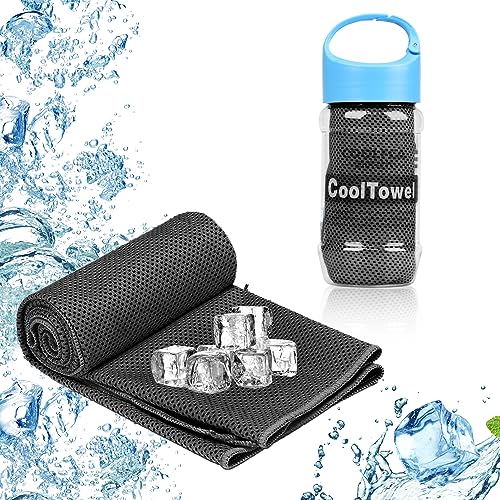 Surcotto Cooling Towel,Microfibre Gym Towel, (40"x12"),Cooling Towels for Neck,Lightweight Quick Dry Towel for for Golf,Sport