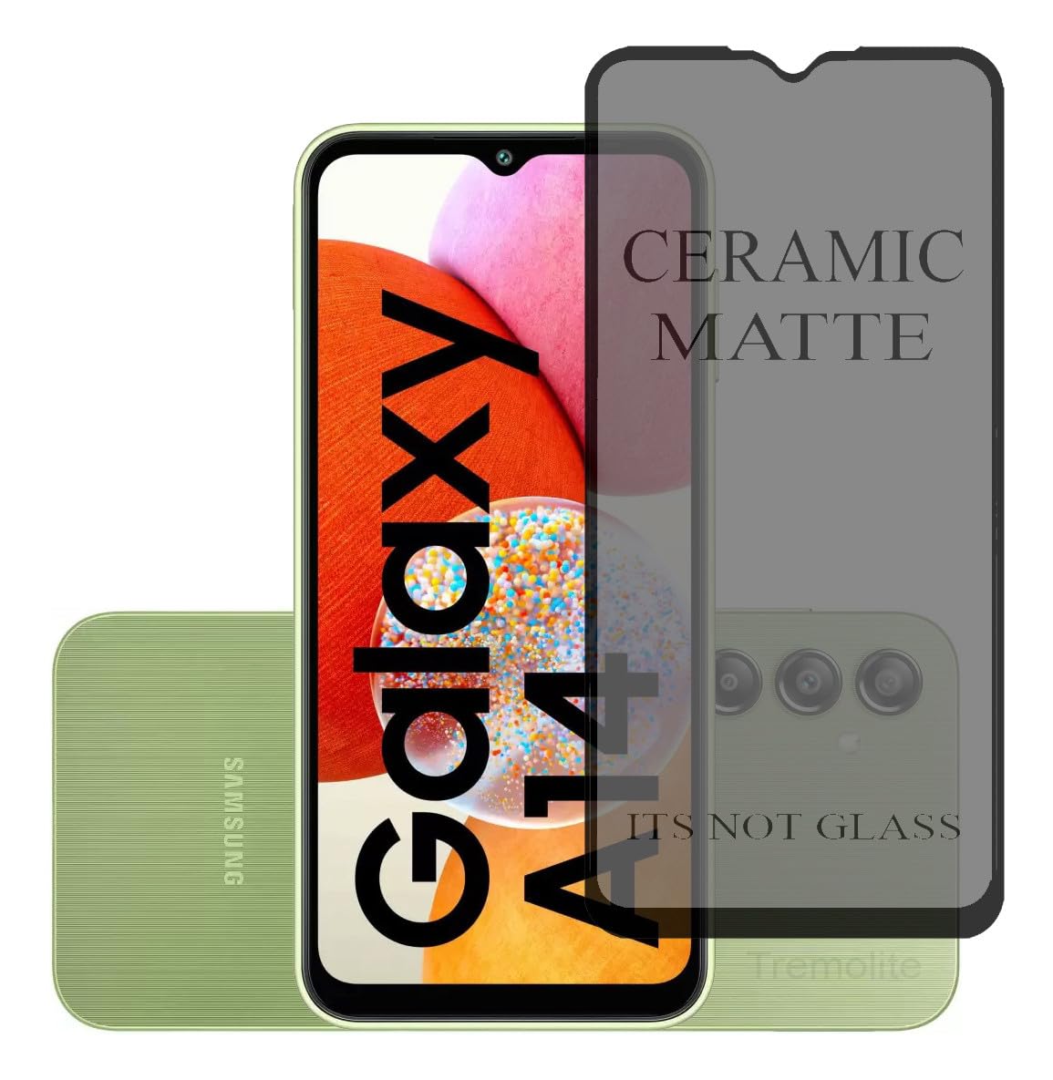 Tremolite Ceramic Matte Unbreakable Flexible Screen Guard Protector for Samsung Galaxy A14 Edge to Edge Full Coverage, Pack of 1 (B0CRLFWKZ8) Amazon Price History, Amazon Price Tracker