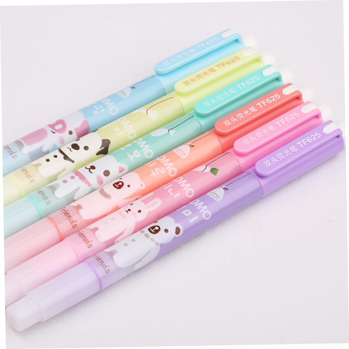 Lurrose 18pezzi Evidenziatori Doppi Fluorescente Marcatori Per e Scuola Per Note e Creativi