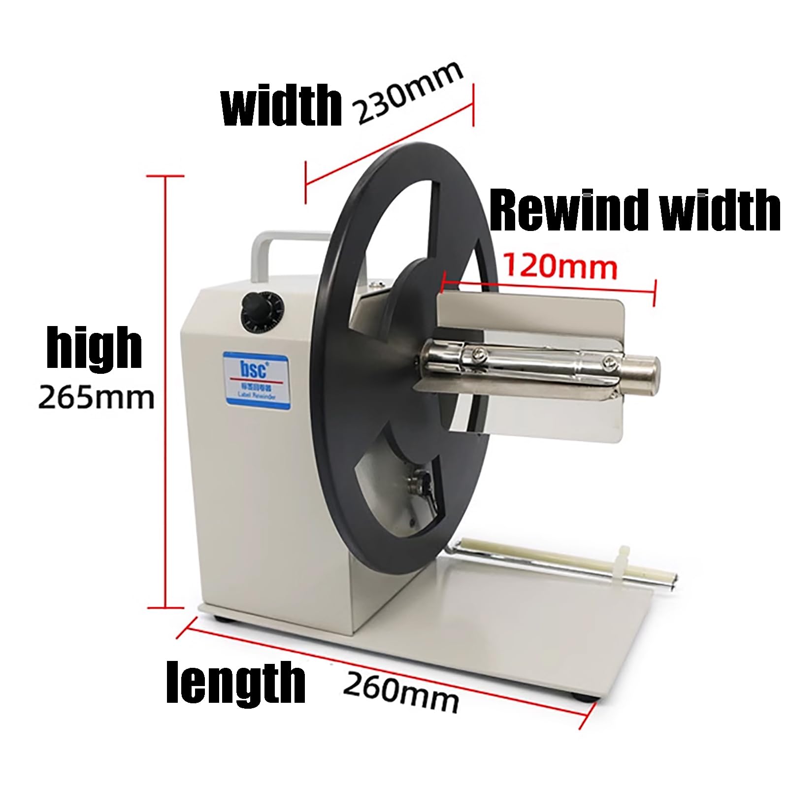 Macchina riavvolgitrice di etichette, completamente automatica con velocità di 1-8 pollici/S e larghezza 120 mm, ideale per una gestione ed elaborazione efficiente delle etichette