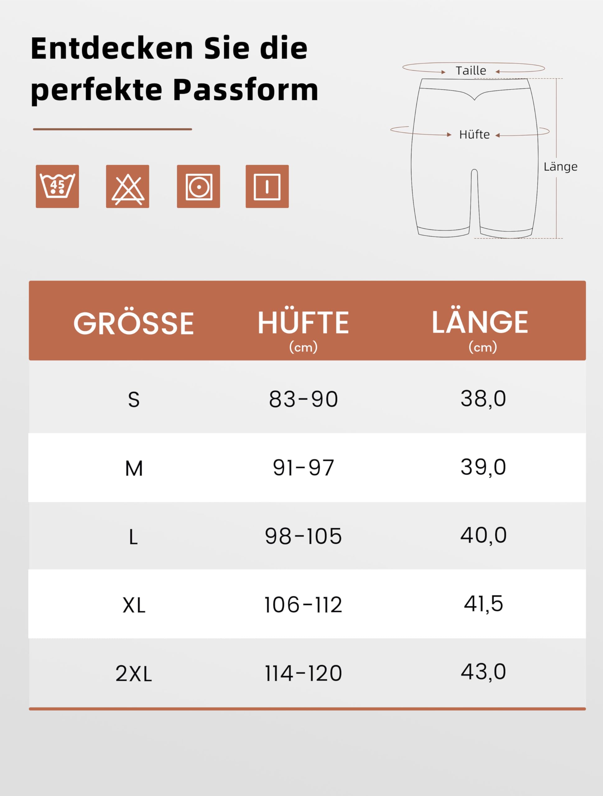 TIICHOO Radlerhose Damen Kurze Unter Kleid Anti Scheuer Sommer Leggings Kurz 4er Pack