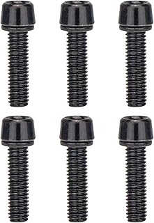 Lnhgh Juego de 6 tornillos para bicicleta, tornillos cónicos, para bicicleta de montaña