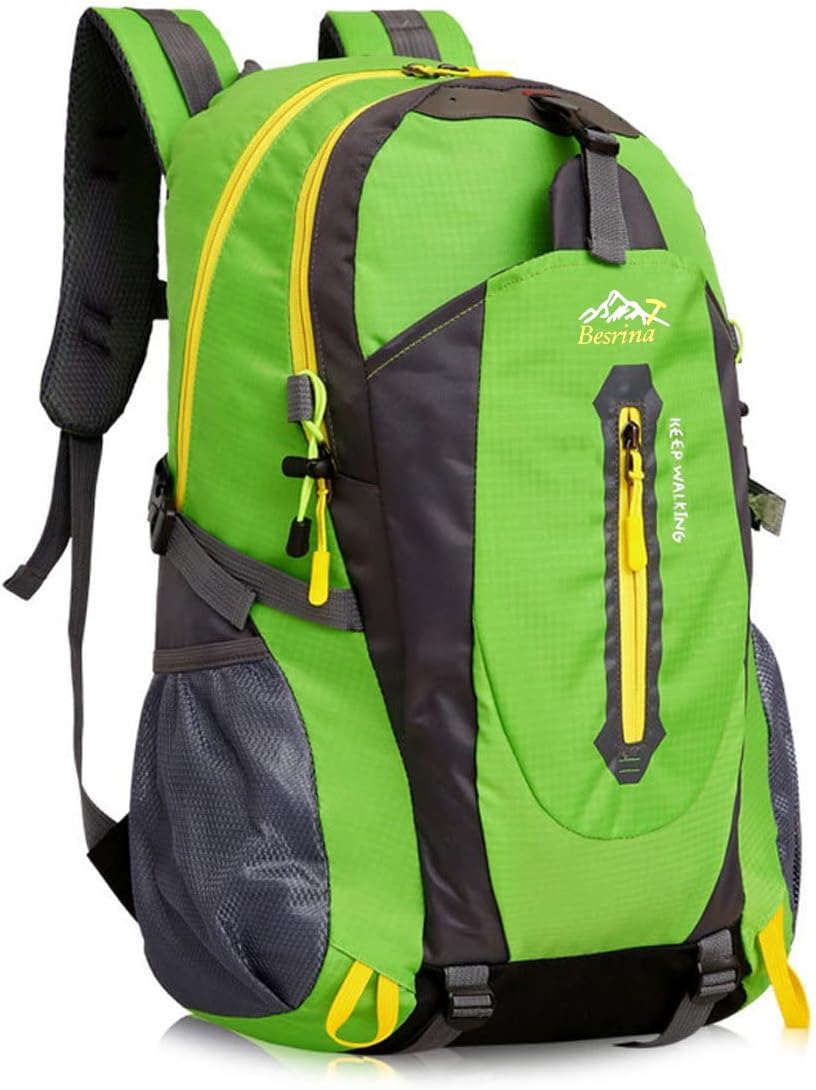 40L Lightweight Hiking Backpack, Multi-functional Water-resistant Casual Camping Trekking Rucksack for Cycling Travel Climbing Mountaineer Outdoor Sport