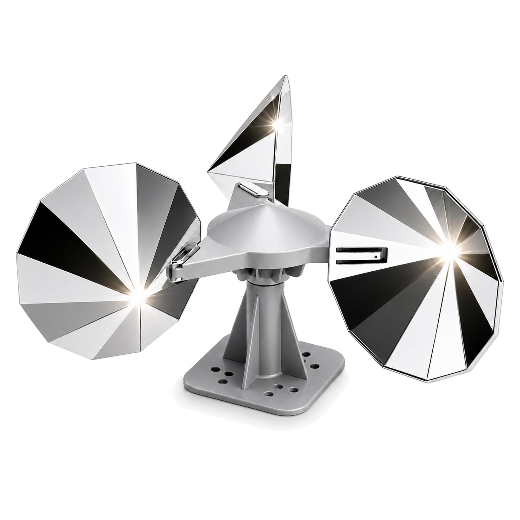 Bird Scare Reflective Device 2 Pack, Wind Spinner with ABS Base