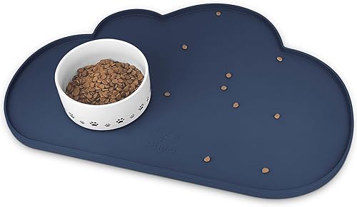 Miniatura 55 de Ptlom Mantel individual de silicona para perros y gatos, antideslizante, impermeable, para alimentos y agua, tapete para bandeja para cachorros