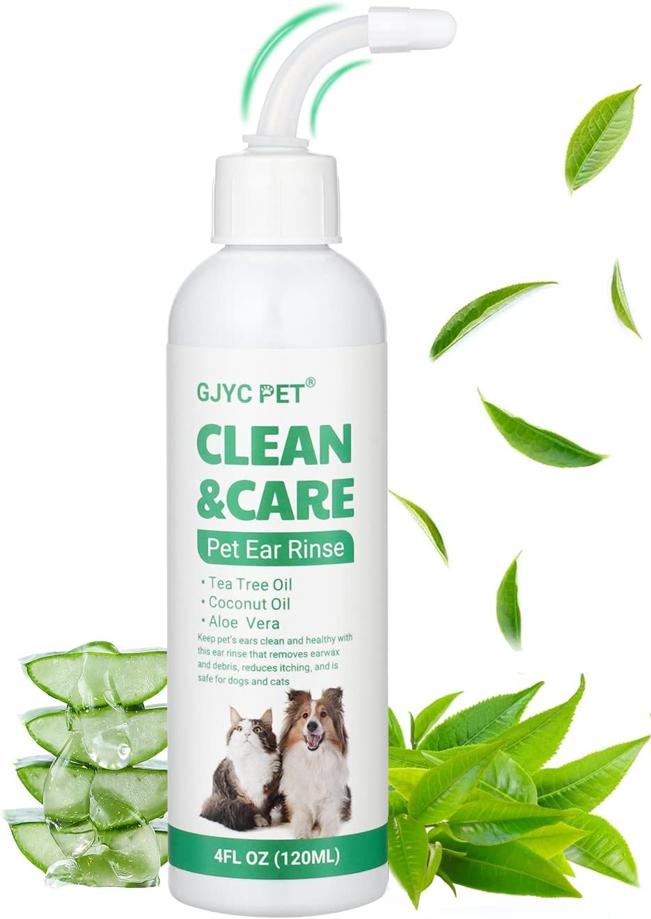Dog Ear Rinse, Dog Ear Drops Stop Ear Infections and Itching, Pet Ear Cleaner for Dogs and Cats, Dog Ear Wash, Dog Ear Cleaning…