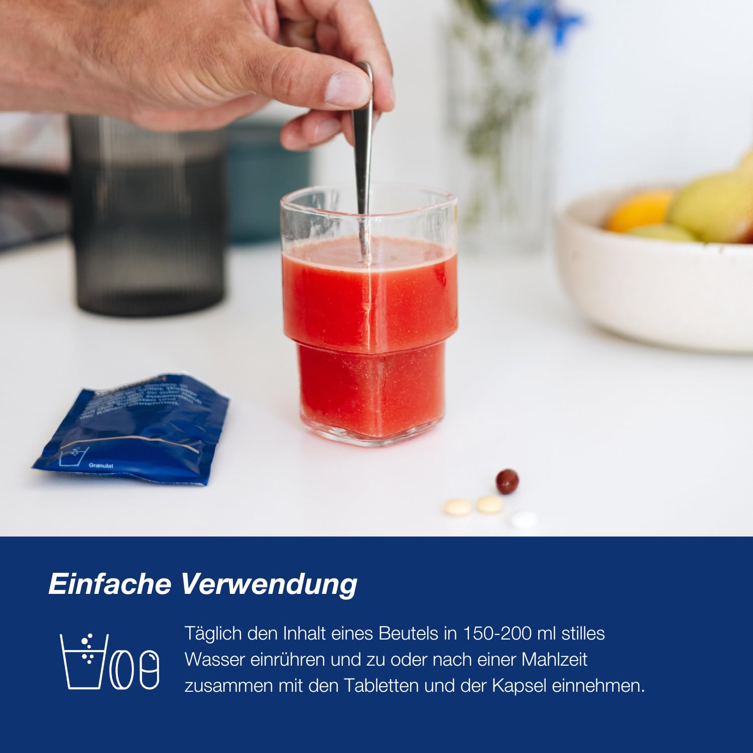 Orthomol Cellprotect - für das Wohlbefinden bis ins hohe Alter - mit Spermidin, Coenzym Q10 und Polyphenole - Granulat/Tabletten/Kapsel à 30 Tagesportionen
