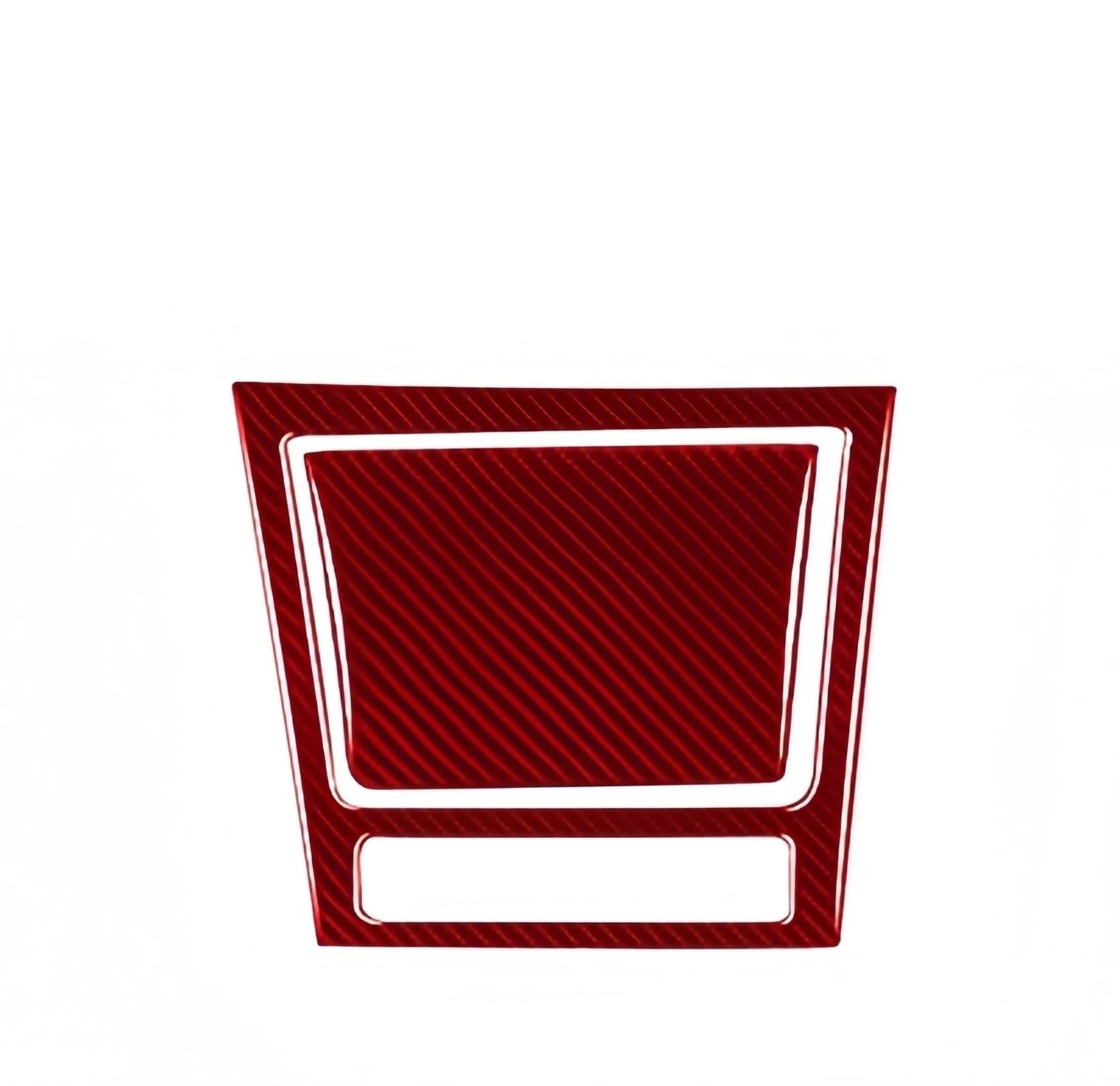Car Cover Console Panel For VW For Golf 6 For Gti R MK6 2008-2012 Car Central Control Ashtray Panel Trim Cover Decorative Sticker(Red)