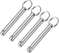 Vista 13 de uxcell Pin de liberación rápida 6mmX45mm Marine Hardware para barco Bimini Bisagra cubierta superior 4 piezas