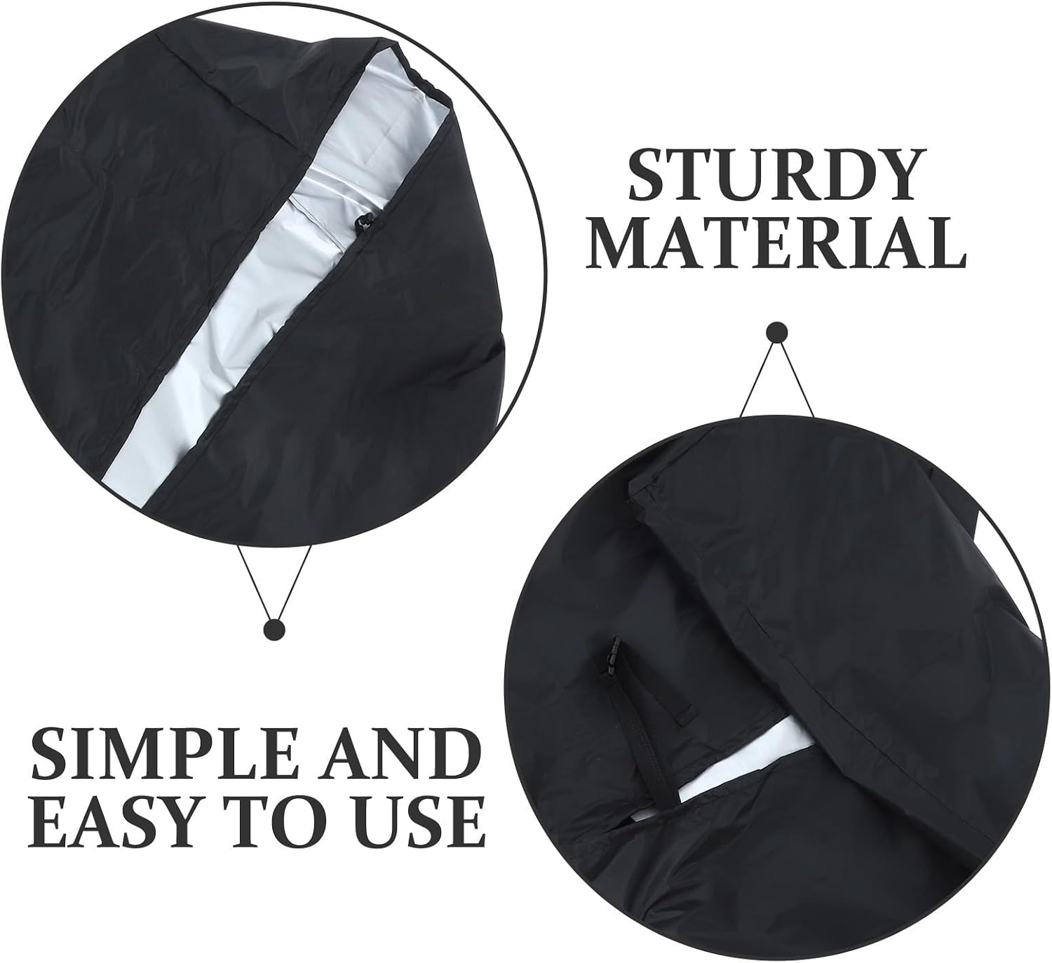 Waterproof Oxford Cloth Recliner Slipcovers for Outdoor Patio Chairs, Washable Lounger Cover with Sun Protection, Sturdy Chair Cover for Yard and Square Use