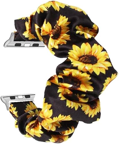 Miniatura 7 de Tomcrazy Scrunchie - Correa elástica para Apple Watch Series 8, 7, 6, 5, 4, 3, 2, 1 SE Ultra, correa de reloj para iWatch de 1.929in, 1.772in,