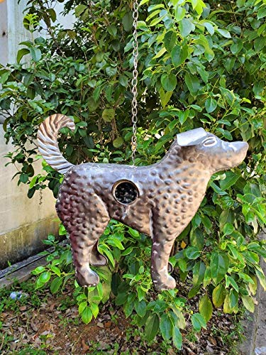 Zaer Ltd. Hanging Galvanized Animal Shaped Birdhouses (Dog)