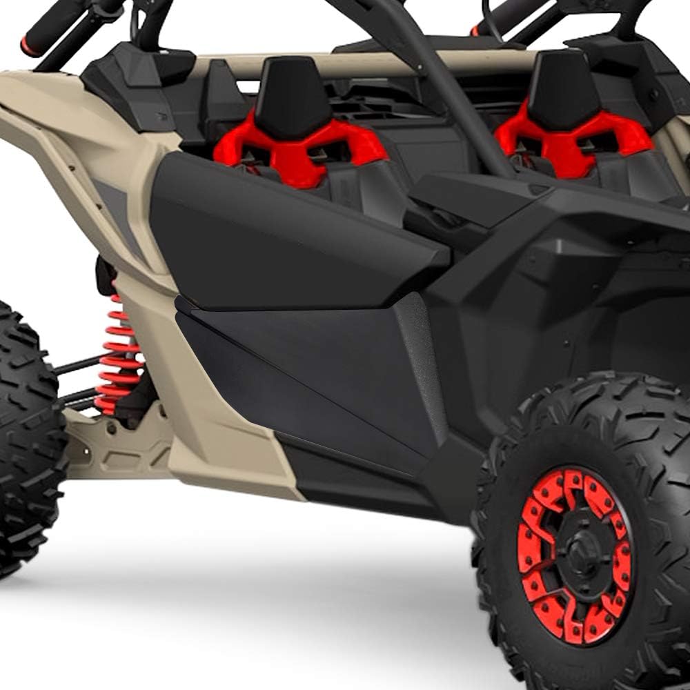X3 Lower Doors, Lower Door Panels with Metal Frame compatible with Can Am Maverick X3 2017 2018 2019 2020 2021 2022 2023 2024 2025, Replace OEM 715002903 (Pack of 2)